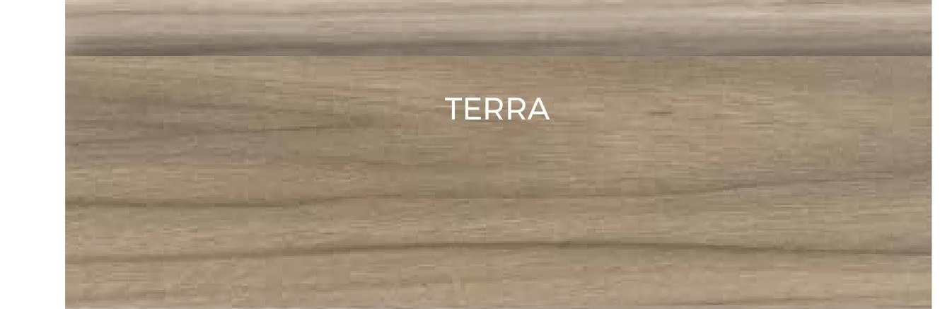 Muestra del acabado Terra de Glicerio Chaves Hornero, S.L. (colección Formas Evolution)